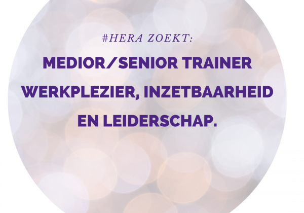 Medior/senior trainer